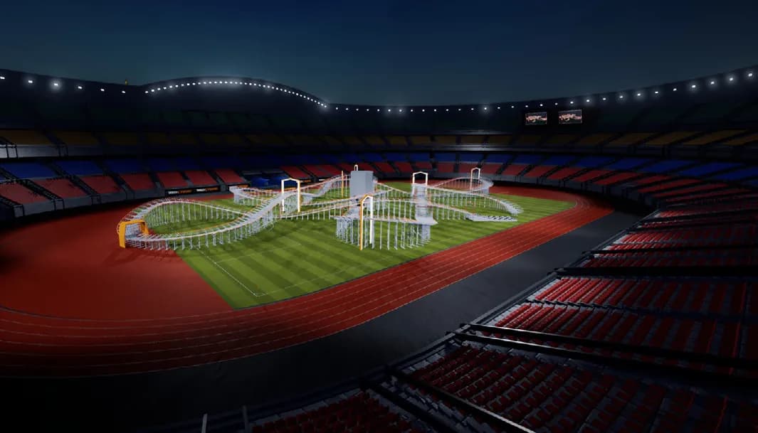 The first real-world track rebuilt in EreaDrone, in 2018